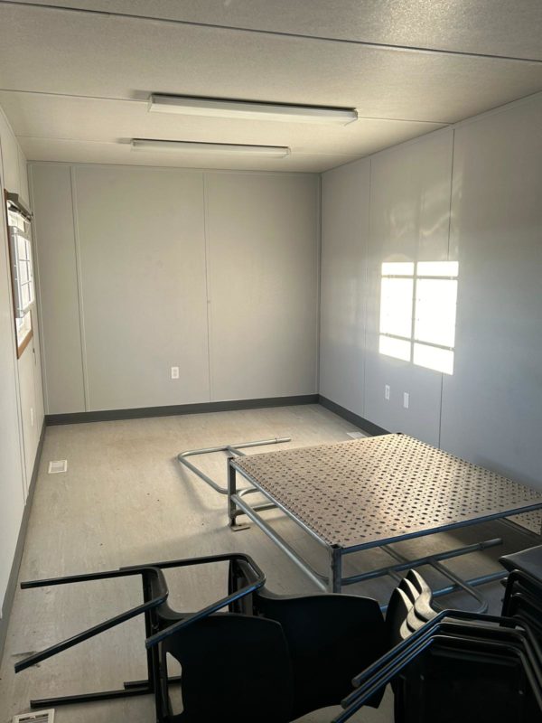 Heated and Air Conditioned 10x24 Skidded Office Trailer for Rent